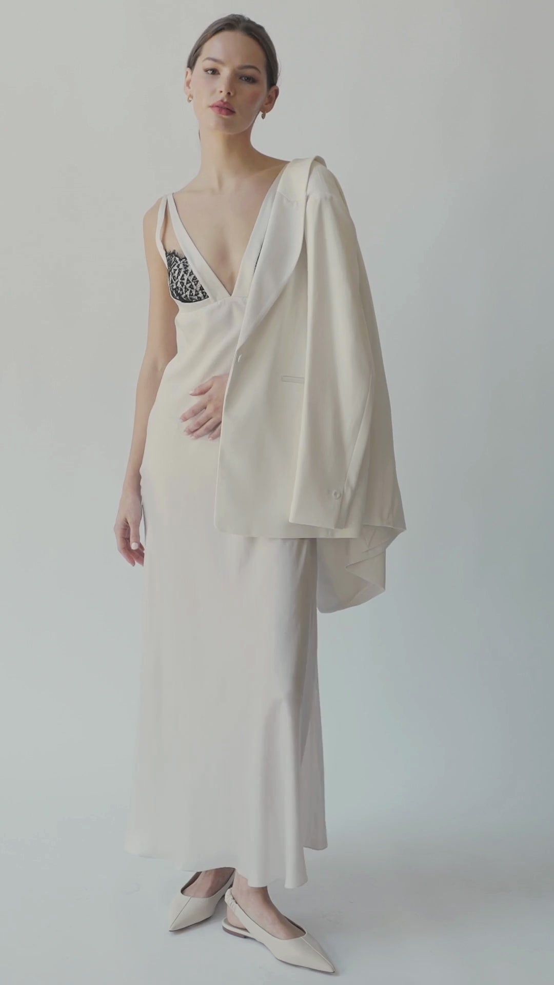 Eva Bio Silk Lace Dress Video